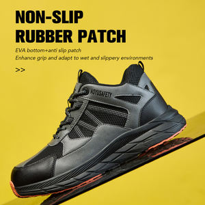 Calzado <span class=keywords><strong>de</strong></span> Seguridad con Puntera <span class=keywords><strong>de</strong></span> Acero, Estilo Deportivo, Corte Bajo, para Trabajo en Fábrica, Anti-Impactos, Unisex, Invierno, Gamuza, Piel, Lona, OEM 2025 - Product Image 4