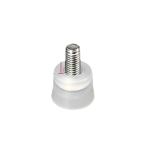 Pied de meuble réglable avec embout en plastique de 5 mm et vis, installation facile - Product Image 1