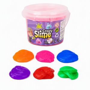 6 Color Bucket Slime With Powder Sensory Stretchy <b>Fidget</b> <b>Toy</b> For Kids Creative Activity Gift Wholesale - Product Image 1