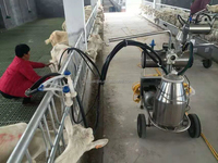 Machine à traire portable JointTech, nouvelle conception, pour l'élevage de vaches et de chèvres, haute efficacité, capacité de 25 L, 60-80 pulsations/min