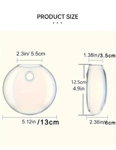 <span class=keywords><strong>Vase</strong></span> mural <span class=keywords><strong>en</strong></span> <span class=keywords><strong>verre</strong></span> transparent rond plat suspendu <span class=keywords><strong>Vase</strong></span> à fleurs transparent pour la décoration murale <span class=keywords><strong>de</strong></span> la maison moderne - Product Image 4