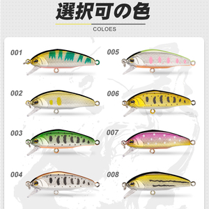 Señuelo de Pesca Minnow de 44mm y 4g, Micro Señuelo Artificial Duro para Trucha, Perca, Lubina, Agua Salada, Agua Dulce y Pesca en Río - Product Image 5