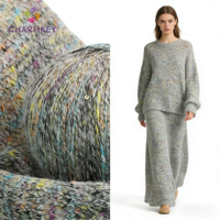 Yarn Craftsman 2NM Wool Sequin Polyester Blended Spun Yarn Hand-crochet DIY Sequin Mohair Dyed Napped