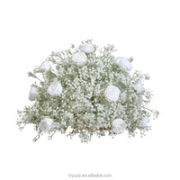 Kit d'arche florale blanche luxueuse et dense |   Fleur artificielle pour photomaton et décoration d'église