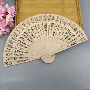 Abanico Plegable de Madera de Sándalo de 21 cm, Estilo Único y Novedoso, Fragante, con Diseño Personalizado para Bodas, Regalo con Logotipo Pintado - Product Image 2