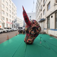 Modèle de tête de vache gonflable géante, taureau gonflable personnalisé avec base pour la décoration d'événements/promotion commerciale