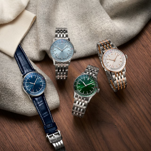 Montre de sport de luxe 42 mm 44 mm avec cadran vert en cristal saphir, chronographe, bracelet intégré, résistante à l'eau, bracelet en cuir - Product Image 3