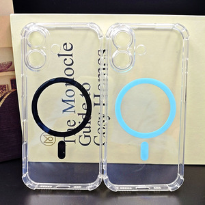 <span class=keywords><strong>Coque</strong></span> de téléphone magnétique transparente en TPU antichoc pour <span class=keywords><strong>iPhone</strong></span> 17 Pro Max 16 Plus, compatible avec la recharge sans fil, <span class=keywords><strong>coque</strong></span> de téléphone portable unie - Product Image 2
