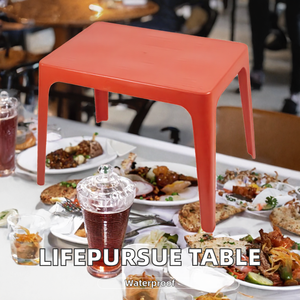Plateau de table en résine plastique mélaminée Lifepursue, résistant à l'eau, aux UV et aux liquides, placage HPL pour restaurant et hôtel - Product Image 2