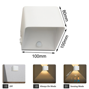 7800MAH Magnétique Carré Cube Applique Murale USB Rechargeable Led Applique Détecteur de Mouvement Éclairage Intérieur Salon Charge Lumière - Product Image 4