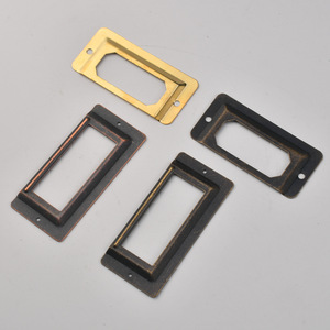 Rectangle Metal Drawer <b>Frames</b> Antique Bronze Gold Durable For Furniture Hardware - Product Image 3