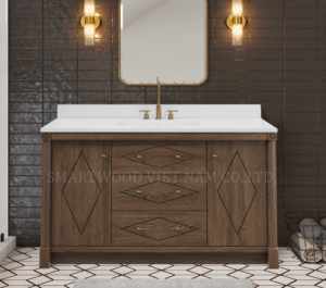 Mueble de Baño de Madera Estilo Americano con Lavabo Directo de Fábrica desde Vietnam - Product Image 5