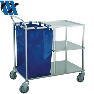 BDT209 Medical Stainless Steel Dirty Linen Medical Waste <strong>Trolley</strong> <strong>Dressing</strong> Crash Cart Hospital Laundry Linen <strong>Trolley</strong> - Product Image 3
