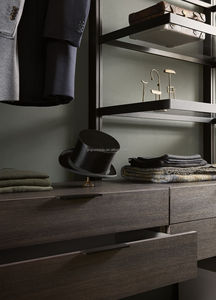 Mirrored Modular L Walk In Pequeño Paño de madera Dormitorio Estantes Gabinete <span class=keywords><strong>Ropa</strong></span> Deslizante Acero Diseño de armario personalizado - Product Image 5