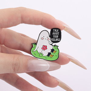 Je ne suis pas <span class=keywords><strong>perdu</strong></span> je guéris la broche en émail fantôme émotionnel broche revers Badge bijoux cadeau pour les amis et les enfants - Product Image 4