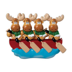 Newstar Y888 renne de noël canoë salutations bricolage pendentif résine pendentif de noël dessin animé mignon décorations de noël - Product Image 1