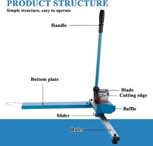 Industrial Aluminium Double Groove Rail Cutter <b>Tool</b> with Dual Scale Measuring Ruler Din Rail Cutter for 35mm Iron Aluminum Rails - Product Image 4