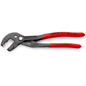 KNIPEX 85 51 180 A SB Spring <b>Hose</b> Pliers With non-slip plastic coating, grey atramentized 180 mm - Product Image 2