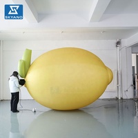 Modèle de citron géant gonflable personnalisé pour la promotion, la publicité et la décoration lors des salons professionnels et des marchés agricoles