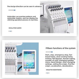 Nhà Máy Trực Tiếp Bán Buôn Hoàn toàn Tự Động Nhỏ Máy Tính Công Nghiệp Máy Thêu Mini Mũ Phẳng Thêu Cho Hàng May Mặc - Product Image 3