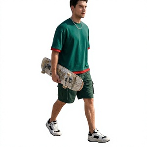 Camiseta Deportiva Beazer para Hombre, Talla Grande, Color Sólido, Poliéster/Algodón, Manga Corta, Cuello Redondo, Corte Casual, Largo Regular, 200g - Product Image 6