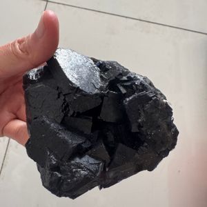 סיטונאי גביש טבעי מלאכה חומר ריפוי ורד שחור דגימות פלואוריט לקישוט - Product Image 3