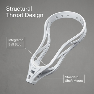 Testa in Rete per Lacrosse in Plastica Rigida 175g-204g, Personalizzabile, per Giocatrici di Midfield - Product Image 3