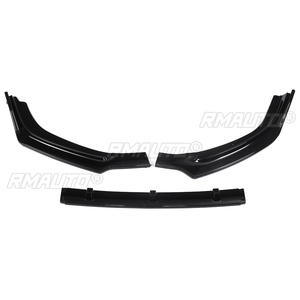 Kit carrosserie 3 pièces noir mat/brillant pour pare-chocs avant, lèvre de séparation, diffuseur et spoiler pour Toyota Highlander 2017 2018 2019 - Product Image 3
