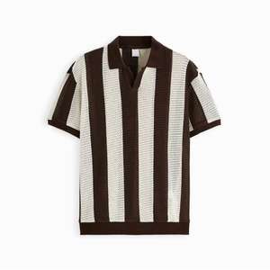 Chemise polo en tricot vintage à rayures en coton Old Money, fournisseur <span class=keywords><strong>de</strong></span> tricots 2026, chemise en tricot italienne à manches courtes personnalisée pour hommes - Product Image 4