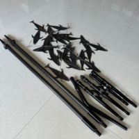 Perche télescopique de dragage en fibre de carbone haute rigidité Seehoo, mât de tirant robuste pour le dragage, le tirage et la manutention marine