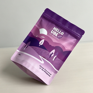 Custom Printed 100g Mylar <b>Zip</b> Lock Bag Stand up Food grade <b>pouch</b> for protein granola powder - Product Image 1