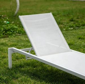 Chaise longue de jardin en aluminium à prix réduit, idéale pour la piscine et la plage, avec dossier réglable - Product Image 5
