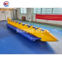 Vente flash : Bateau banane gonflable à tube unique pour 8 personnes, remorquable, pour les sports nautiques sur la plage et le lac