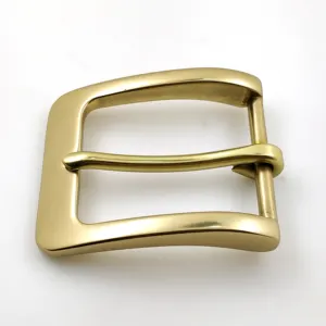 Tùy Chỉnh Chất Lượng Cao Da Kim Loại Men Belt Rắn Brass Buckle Clip Phần Cứng