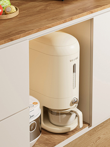Meilleures ventes : Distributeur de riz multifonction moderne à pression, <span class=keywords><strong>anti</strong></span>-poussière, sans BPA, pour cuisine domestique, avec bouton unique - Product Image 1