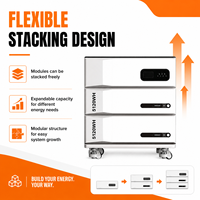Batterie LiFePO4 5,12 kWh pour solutions de stockage d'énergie solaire familiale, avec prise en charge du réseau hybride et conception compacte – Direct Usine