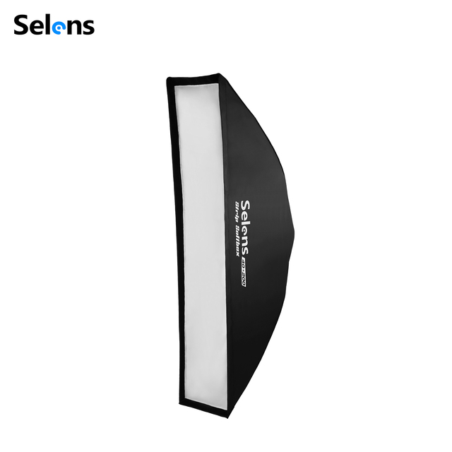 Selens SLS4-40*200cm Strip Rectangular Softbox Portable Light Diffusing Photo Soft Box for Studio Speedlight Product Photography