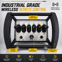 Control Remoto Inalámbrico para Grúa de 12V/24V, 6 Palancas, Control Remoto por Radio, Control Remoto Proporcional para Grúas
