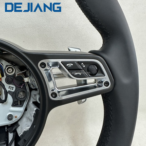 Volant <span class=keywords><strong>sport</strong></span> en cuir pleine fleur personnalisé, fourni par l'usine, accessoires pour Porsche 991 <span class=keywords><strong>911</strong></span> 992 718 918CARRERA GT Macan Cayman - Product Image 5