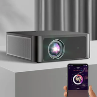 Projecteur Home Cinéma Flyin Y3Pro 800 Lumens, Lampe LED à Mise au Point Automatique, 2 Go de RAM, Android 9.0, 1080p, 720p, Portable, Wi-Fi, Éducation