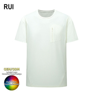 RUIQUWIN Camiseta de Verano 2026 para Hombre, de Secado Rápido, Seda Helada, Transpirable, Cuello Redondo, para Correr, Senderismo, Deportes, Personalizable, Venta al por Mayor - Product Image 1