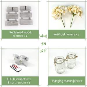 Décoration murale en bois rustique avec lumière LED Décoration murale pour salon et chambre à coucher Art pour salon et chambre à coucher - Product Image 5