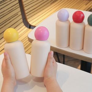 Custom logo 400ml 500ml Double Wall Insulated Gift Vacuum Flask 17oz Students Bowling Shaped Stainless Steel Sports Water <b>Bottle</b> - Product Image 5