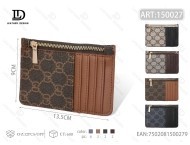 Portacarte con cerniera da 7 pollici in pelle PU dal design minimalista per contenere carte - Product Image 1