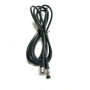 M8 3pin 4 pin male to female connector sensor power supply cable PUR PVC jacket 2m 3m 5m 10m 20m 30m