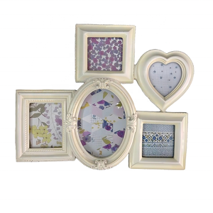 Cadre photo vintage <span class=keywords><strong>en</strong></span> résine blanche fait main, écologique, multi-tailles, avec ruban, pour <span class=keywords><strong>collage</strong></span>, cadeau de baby shower, tailles et couleurs personnalisées - Product Image 1