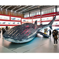Modèle publicitaire gonflable géant en forme de requin marin en bâche PVC pour usage extérieur, personnalisable, direct usine