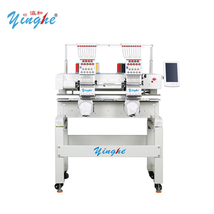 Máquina de bordar plana de 2 cabezales y 9 agujas marca Yinghe en venta en el almacén de Tanzania - Product Image 2