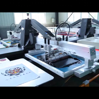 Máquina de Serigrafía Automática Ovalada Multicolor, Máquina de Serigrafía para Camisetas