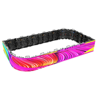 Panel LED de Alquiler con Forma Personalizada P2.5, Pantalla LED Interior Flexible, Panel LED para Animación, Video Wall Nationstar, Panel LED de 2.5mm